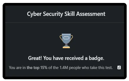 Cybersecurity Linkedin Test Passed